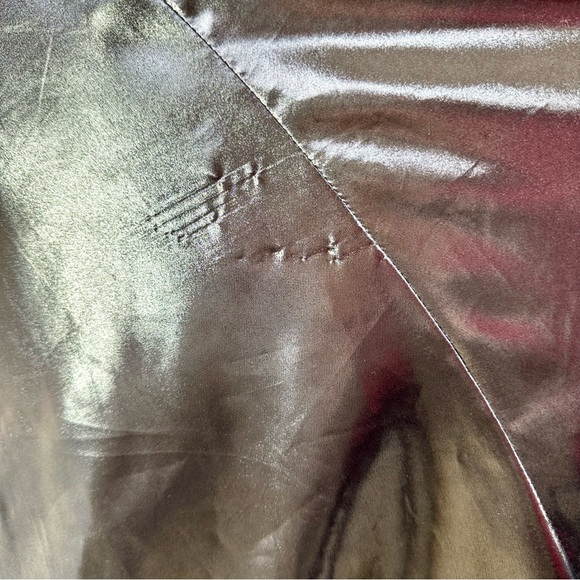 Flirt by Maggie Sottero Silver Pewter Metallic Strapless Formal Gown - Picture 15 of 16